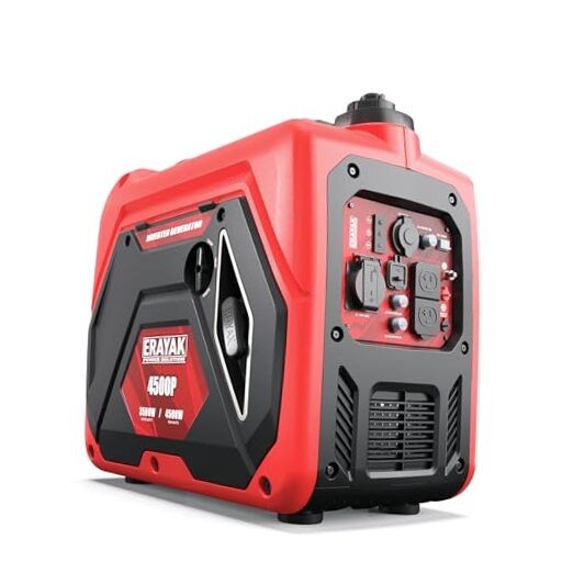  4500W Portable Inverter Generator for Home Use, Super Quiet Small Gas 4500P