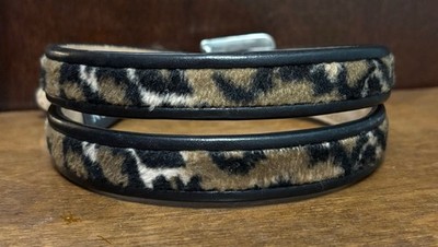Brighton Black Leather & Leopard Print Belt Brighton Animal Print and Black Leather Women main image 2