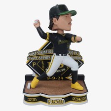 Hot -Paul Skenes-MLB Most Strikeouts Single Season by a Rookie Bobblehead-Lim Ed