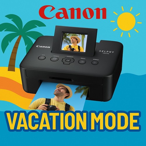 Canon SELPHY CP800 Compact Photo Printer w/ Tilt LCD & USB – Model 4350B001