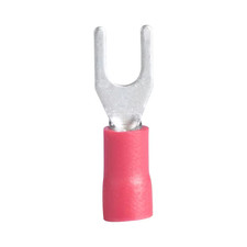 22 - 16 AWG 4 - 6 Stud Size Vinyl-Insulated Spade Terminals, Red 75-Pack