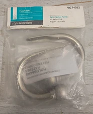 Satin Nickel Finish Style Selections New Holdbacks #0274262 Pack Of 2