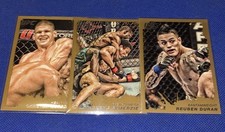 UFC 3 Gold Card Lot 2011 Topps MMA