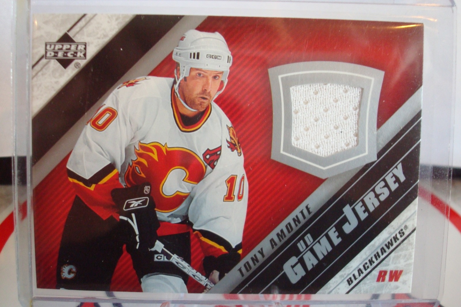 2005-06 UPPER DECK TONY AMONTE GAME WORN JERSEY J2-TO