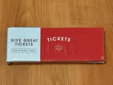 Book of Blank Tickets - 32 tickets
