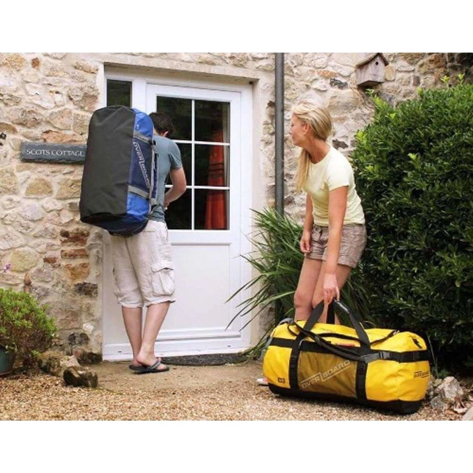 OverBoard wasserdichte Tasche Duffle Bag 90 Liter Blau Rucksack Reisetasche - Bild 4 von 4