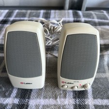 Labtec LCS-150 Multimedia Speakers, 2.0 Channel, 3.5mm Jack, Compact - Tested