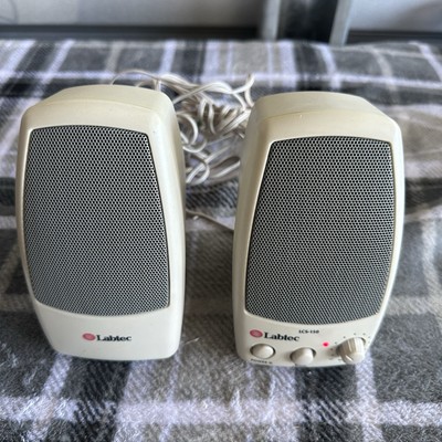 Labtec LCS-150 Multimedia Speakers, 2.0 Channel, 3.5mm Jack, Compact - Tested