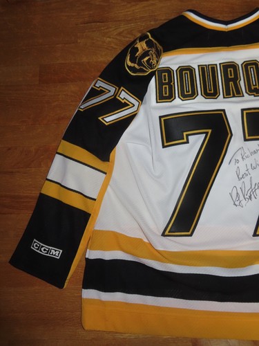Vintage CCM RAY BOURQUE No 77 BOSTON BRUINS signed (Size 2XL) Hockey Jersey Rich - Bild 2 von 12