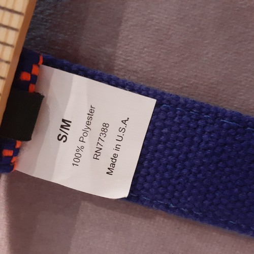 J Crew Ring Buckle Belt Women's Size S/M Pink Blue Woven - Picture 5 of 5