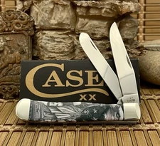Case XX USA 2025 Color Infusion Statue of Liberty 10677 Trapper Pocket Knife