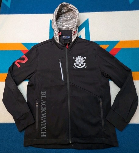 Polo Ralph Lauren Blackwatch Jacke Full Zip Kapuze Pony Track Active Large - Bild 1 von 11