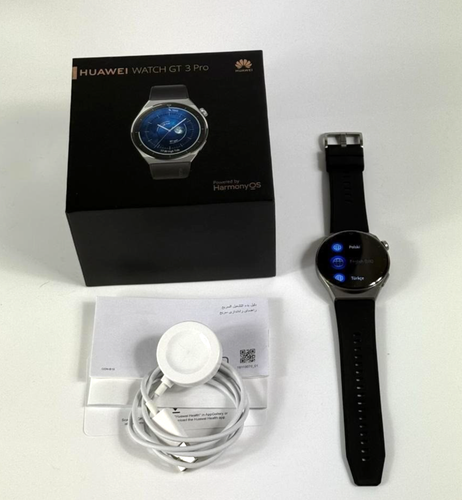 GT3 Pro 46mm Smart Watch Bluetooth Black Fluoroelastomer Used w/Box - 第 4/4 張圖片