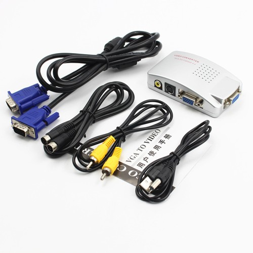 Computer PC Laptop to TV Converter Box PC VGA to TV AV Signal Adapter Converter - 第 5/6 張圖片