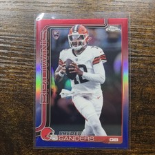 🏈 2025 Topps Chrome SHEDEUR SANDERS [RC] | Red White Blue Refractor | #315 🔥🔥