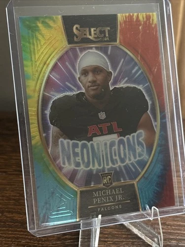 2024 Panini Select - Tie Dye Neon Icons Michael Penix Jr. 25/25 Bookend!