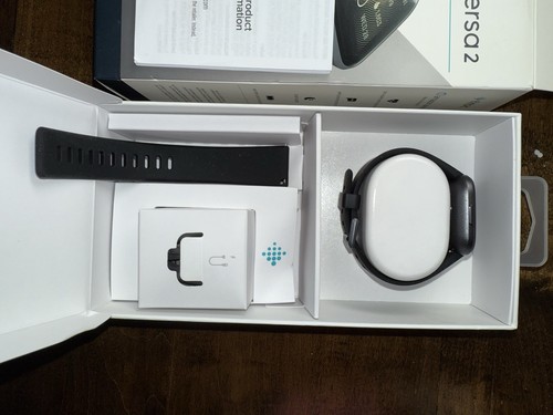 Fitbit Versa 2 Black Smart watch Fitness Health Activity Tracker New In Box - Picture 8 of 8