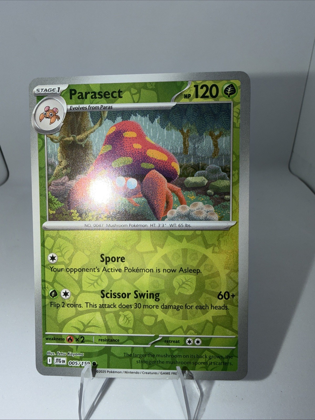 Parasect 005/159 Sv09: Journey Together Reverse Holo