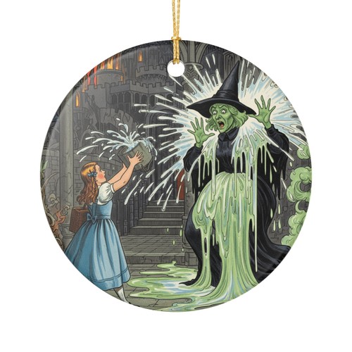 Wizard of Oz Melting Wicked Witch Ceramic Christmas Tree Ornament & Collectible - Picture 3 of 9