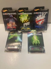 NEW Lot of 5 2016 Hot Wheels Ghostbusters Drift Tech Battle Spec & More 1:64