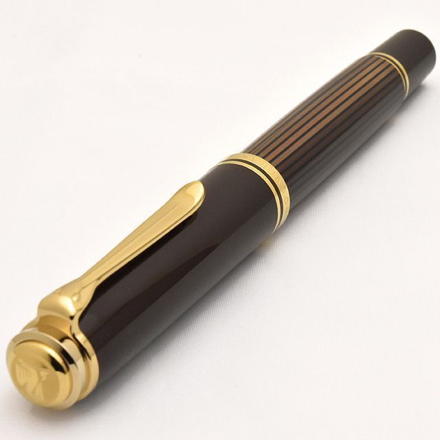 Pelikan Souveran M800 Brown Black Fountain Pen Special Edition 18K nib