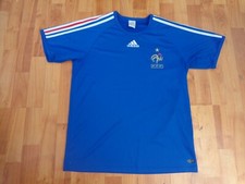 CAMISETA DE ENTRENAMIENTO ADIDAS CLÁSICA DEL EQUIPO NACIONAL DE FRANCIA 2006-2007 M MEDIANA PARA HOMBRE LOCAL