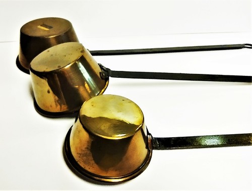 Vintage Mid Century Rosenthal Netz Kupfer & Schmiedeeisen Pfanne 3er Set EUC - Bild 4 von 9