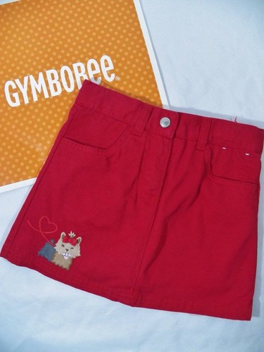 ~Gymboree~ Girls 4 NEW YORK GIRL Puppy School Red Terrier Dog Skort
