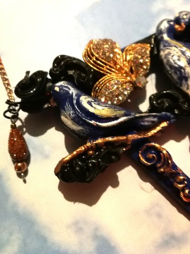 Luxury Jewelry Necklace Vintage Style Pendant Woman Charm Art Deco Liberty Chain - Picture 4 of 24