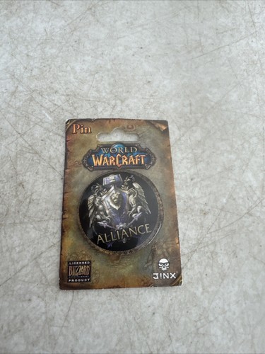 WORLD OF WARCRAFT ALLIANCE PIN BUTTON New