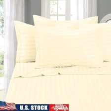 Stripe Duvet Cover 3 Piece Set Pillow Shams Twin Warmth Breathable Easy Wash New