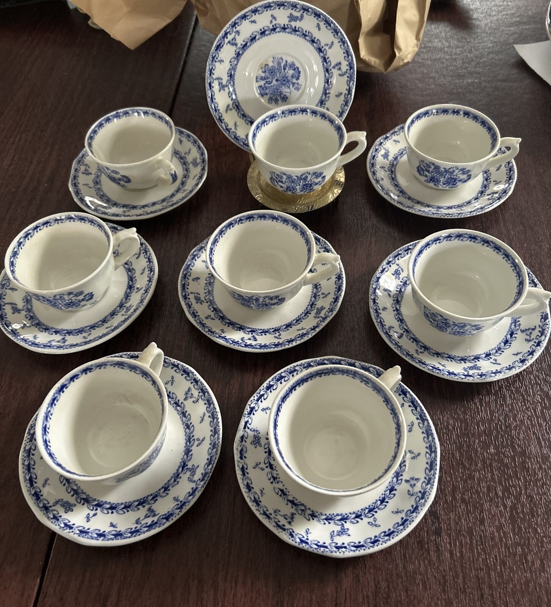 ARABIA  FINLANDカップ&ソーサー Vintage Arabia Finland Windflower Tea Cup and Saucer Plate