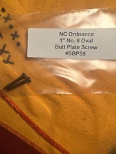NC Ordnance 1" No. 6 Oval Butt Plate Screw