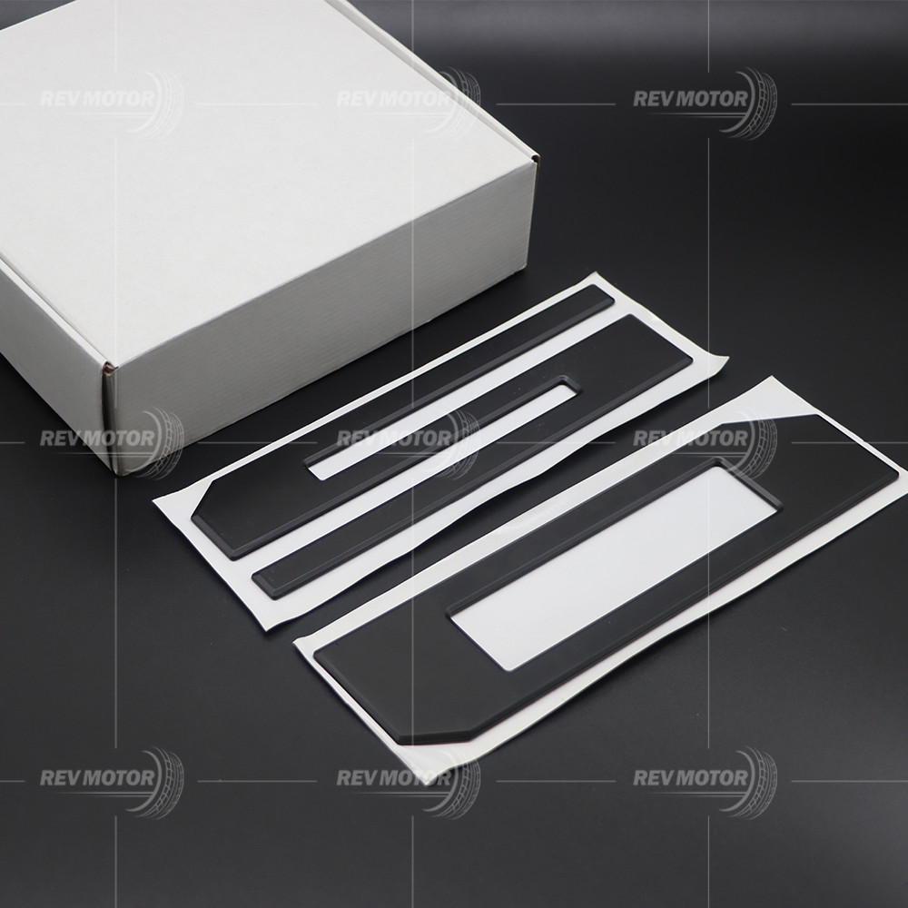 3D Raised Matte Black Tailgate Inserts Letters Emblems fit for F-150 2018-2020