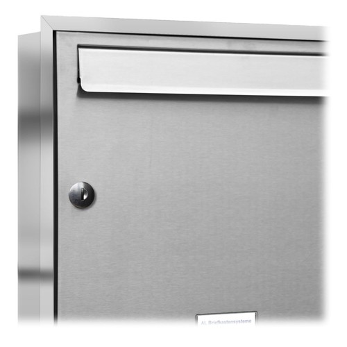 1er Premium Unterputz Edelstahl Briefkasten Anlage Design Postkasten Fach A4 - Bild 2 von 3