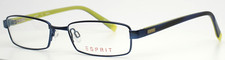 ESPRIT ET17361 543 Blue Womens Rectangle Full Rim Eyeglasses 51-17-135 B:26