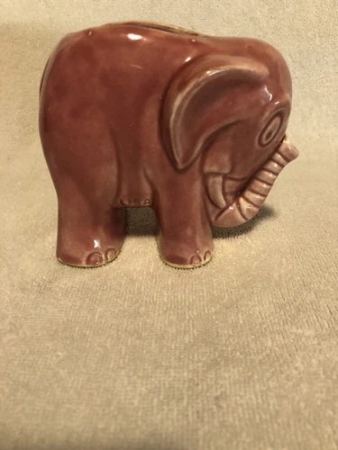 Vintage Shawnee Pink Elephant Small Planter