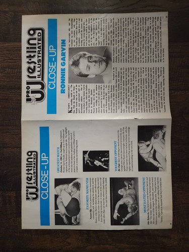 VTG Pro Wrestling Illustrated Close-up Ronnie Garvin 16x11 Poster NWA WWF - Picture 4 of 6