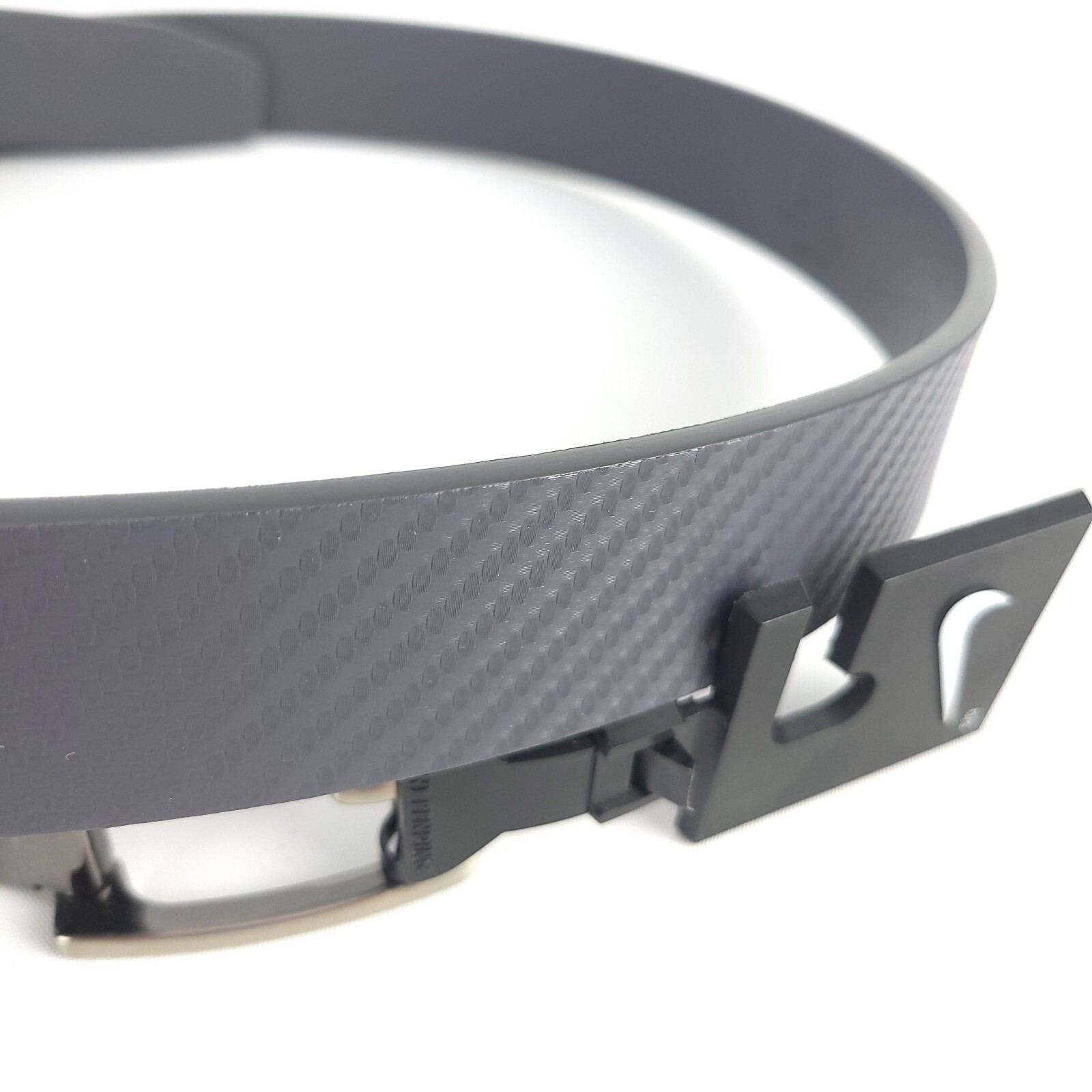 Nike ACUFIT Rachet Golf Belt Cut To Size Dark Grey Genuine Leather