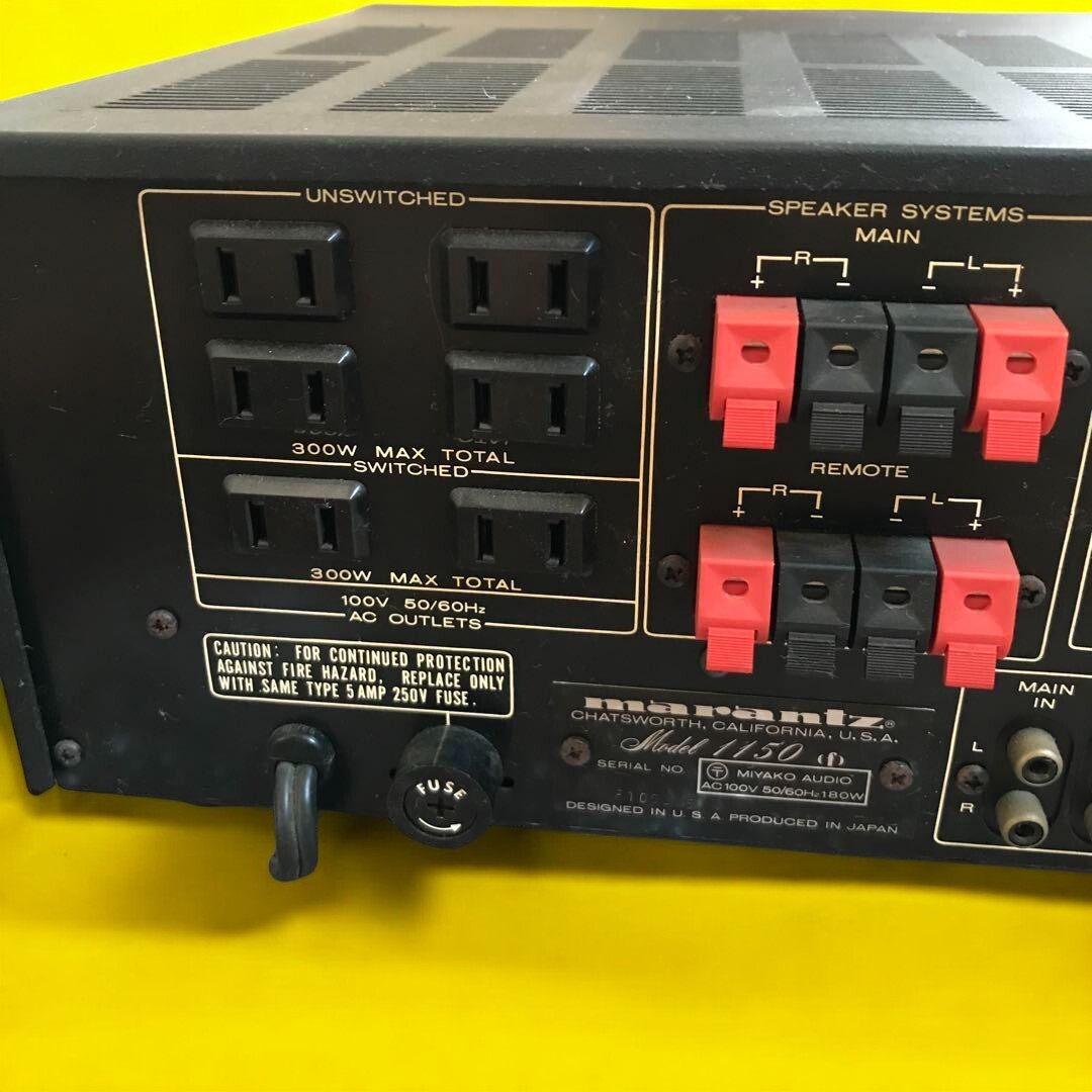 Marantz Model 1150 mark II コンソールステレオアンプ♦ Marantz Model 1150mk2の仕様 マランツ