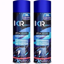 ixirpro CA Glue Activator Spray (2x16.9 oz) – Super Glue Accelerator for Bonding