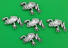 Tree Frog Metal Alloy Conchos Approx. 1 3/4" x 1" 5 Pack