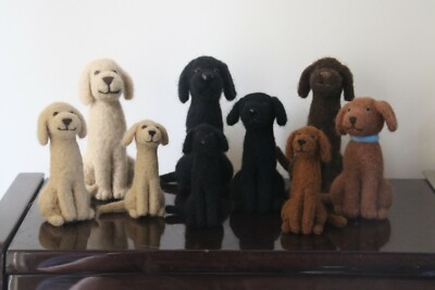 Nadelfilzte Labradore Handarbeit 10% an Hundepartner