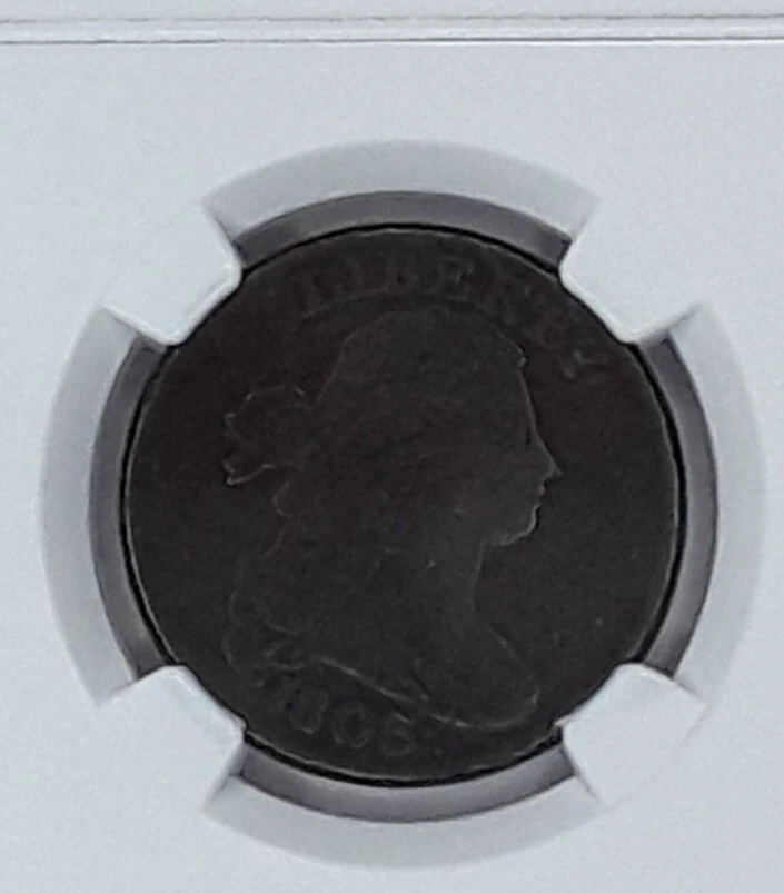 1803 NGC VG 8 BN, U.S. LARGE CENT. PEDIGREE: CARLYLE LUER COLLECTION. VARIETY??? - Image 2 of 4