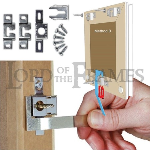 Springlock Anti-Theft Picture Frame Mirror Hanging System Safe Secure Quick Easy - Picture 3 of 37