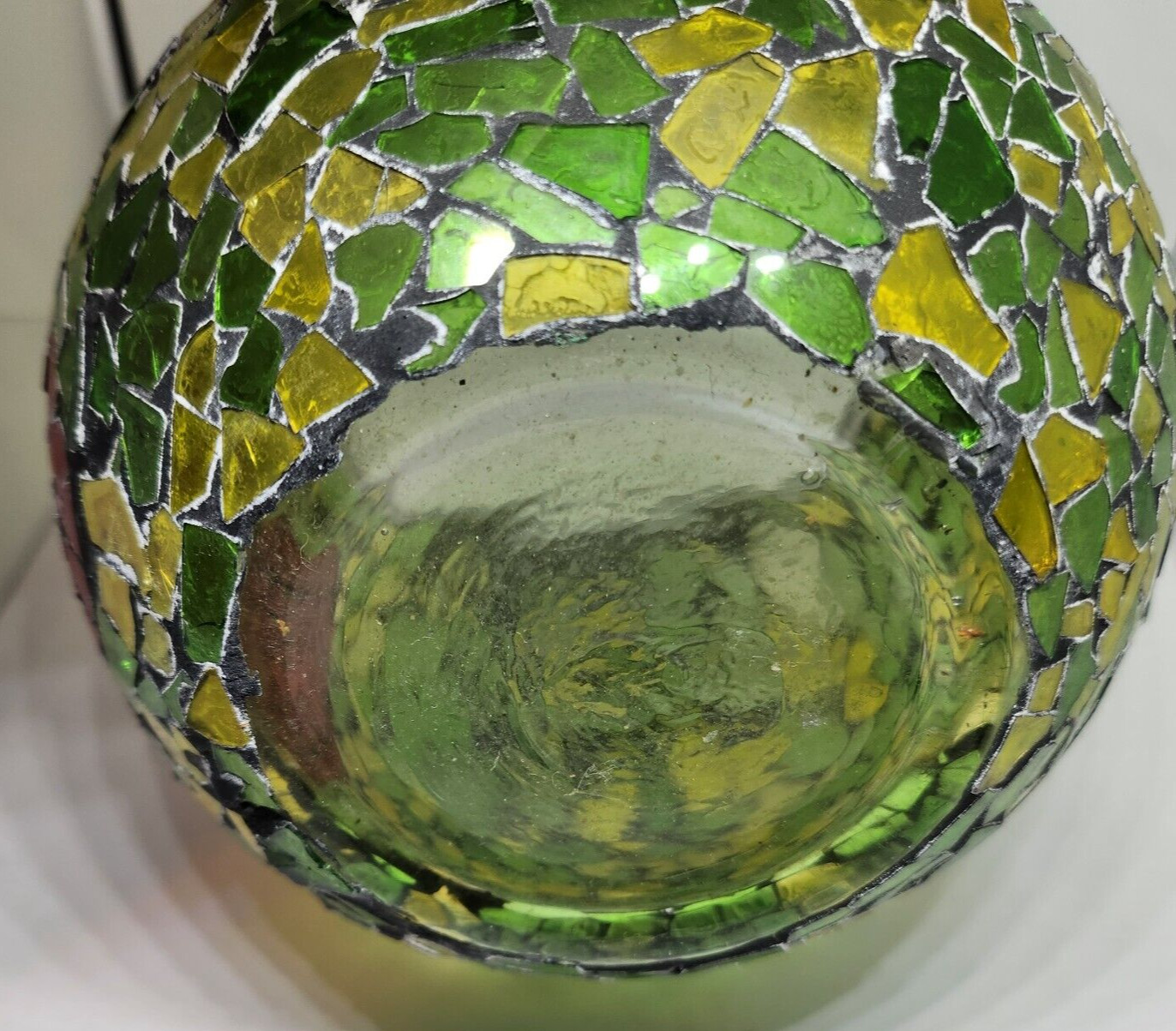 Mosiac Glass Candle Holder Apple Tea Light Votive