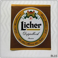 Licher Doppelbock Premium Beer Label (BL16)