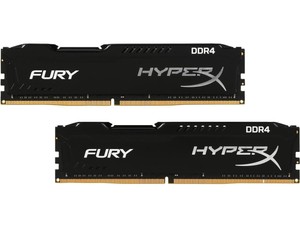 Модуль памяти 2x 8gb ddr3 sdram kingston hyperx fury hx318c10fbk2/16 (pc14900, 1866mhz, cl10) (740617230574)