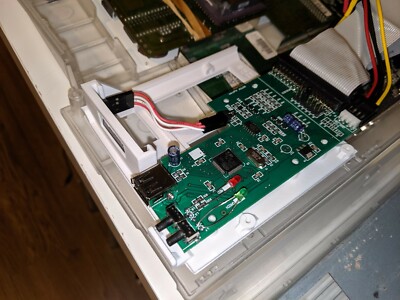 Amiga 1200 Gotek Floppy Drive, OLED & FlashFloppy - No Modifications needed