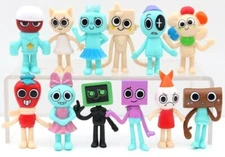 12pc Set PVC  3  inch Dandy's World Figure Toys Dandy Vee Sprout Astro